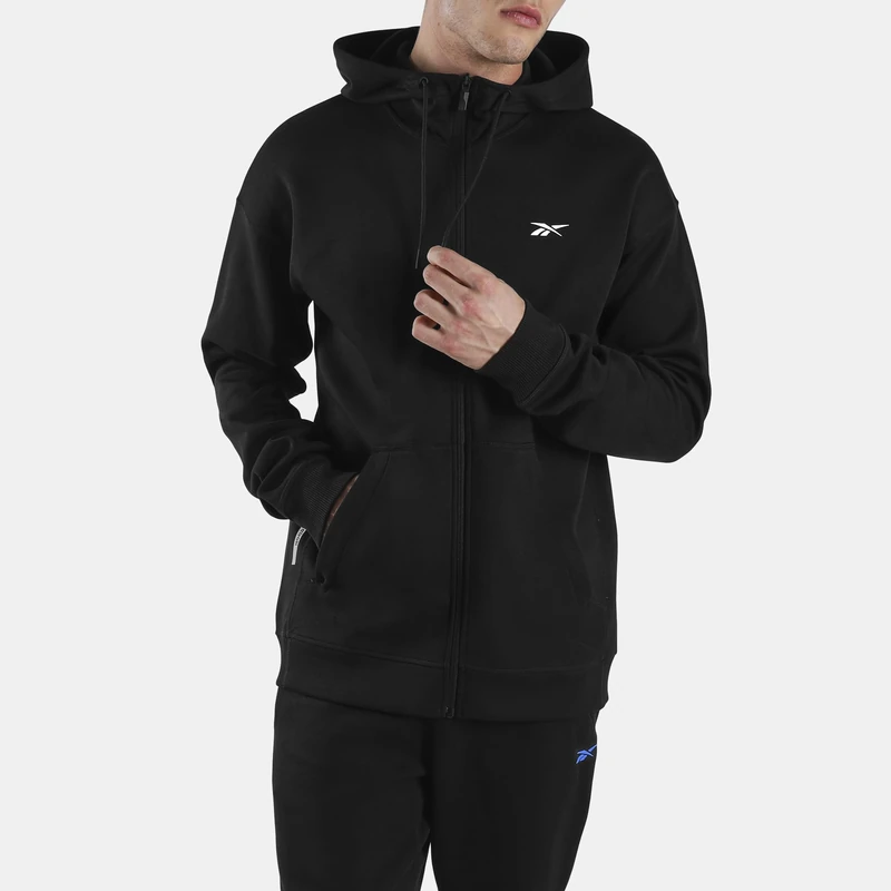 Reebok Athlete DOUBLEKNIT Full Zip Hoodie Black