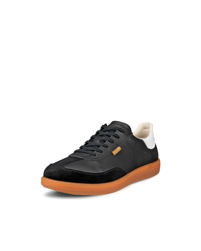 ECCO Women's Sneaker Soft 11, Black/Bright White, 3