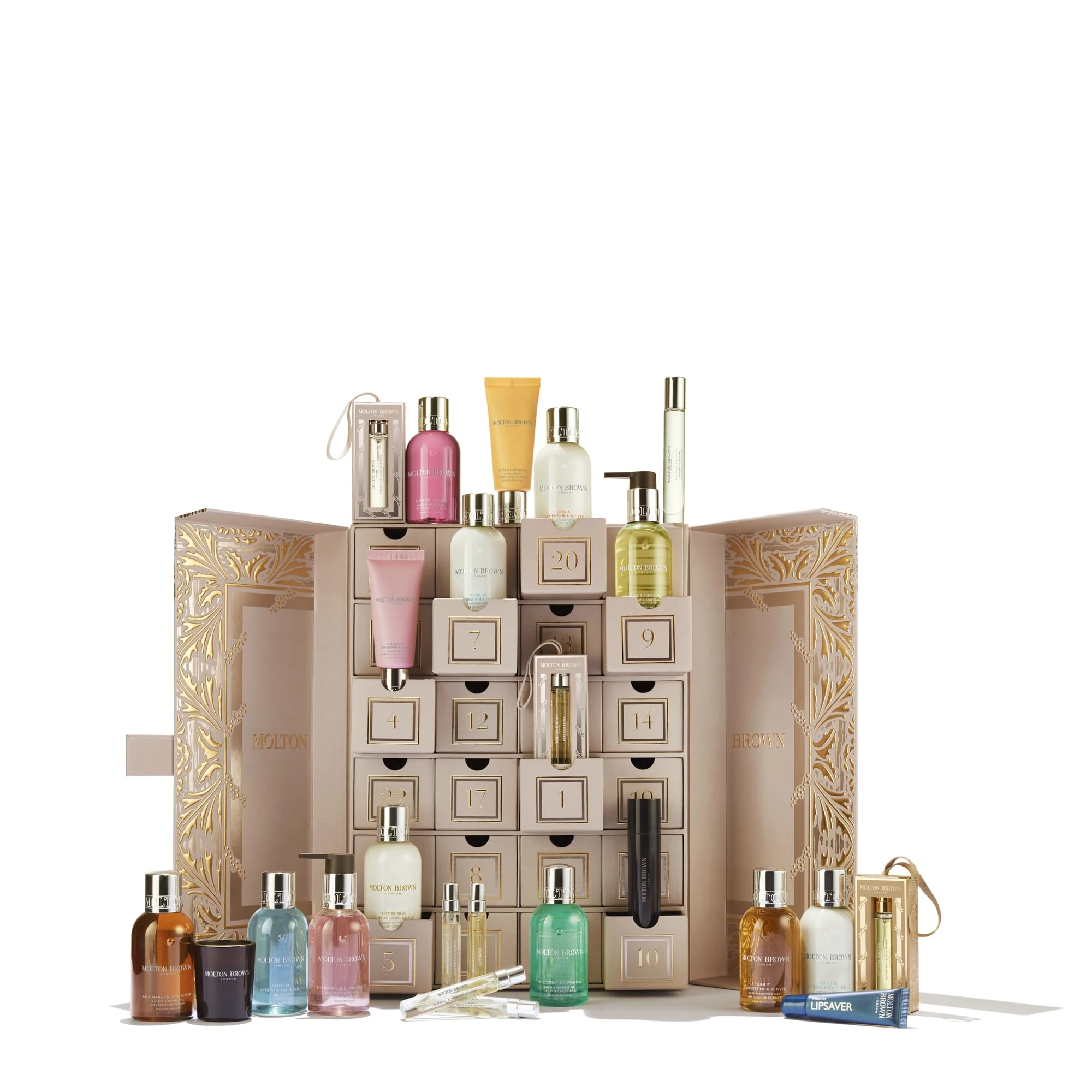 Molton Brown Beauty Advent Calendar - 24 Luxury Perfume, Bath & Body Treasures, Scented Skincare Gift Set