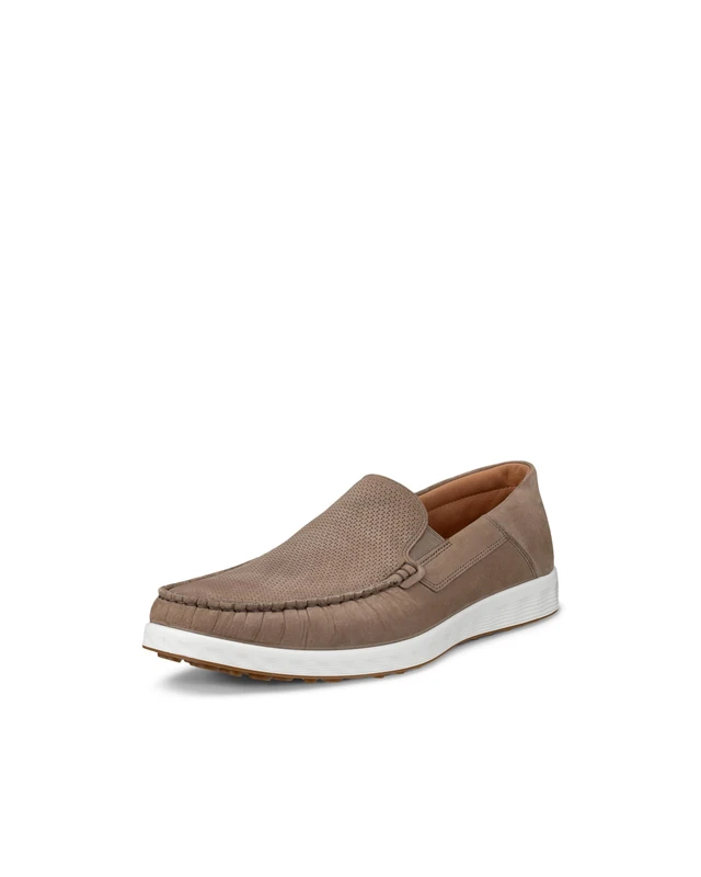 ECCO Men's Mocassin S LITE MOC, Taupe, 7.5
