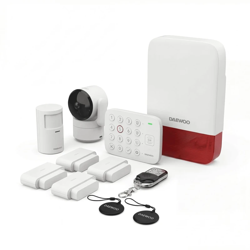Daewoo Vigilia VIG102+ Smart Alarm Pack & HD Camera Kit - Image 1