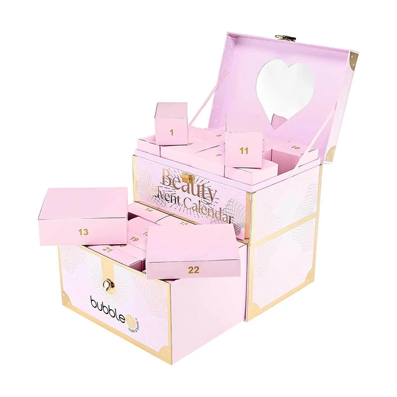 Bubble T Beauty Advent Calendar 2025 – 24 Luxury Bath & Body Surprises | Set for Women, Teens & Girls | Includes Bath Bombs, Shower Gel, Body Lotion & More