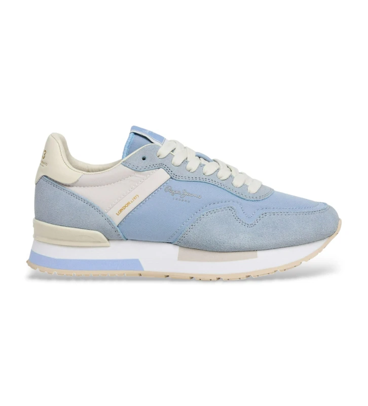 Pepe Jeans Women's HAILON Basic W Sneak, Blue (Fade Blue), 4 UK
