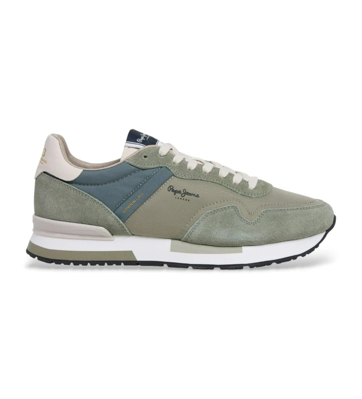 Pepe Jeans Men's HAILON Basic M Sneak, Green (Dusky Green), 8 UK