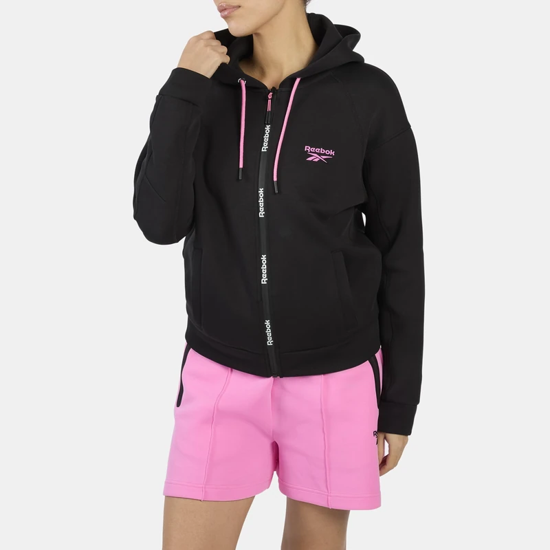 Reebok Dreamblend Spacer Full Zip Hoodie Black