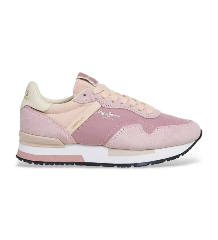 Pepe Jeans Women's HAILON Basic W Sneak, Pink (Washed Pink), 8 UK - Image 1
