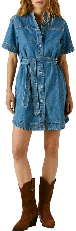 Pepe Jeans Women's Denim Dress Victoria SS, Blue (Denim-3C0), XS - Image 1