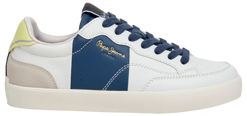 Pepe Jeans Lane ACT B Sneak, White (Off White), 2.5 UK - Image 1