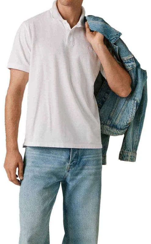 Pepe Jeans Men's Oscar Polo, White (White), XXL - Image 1