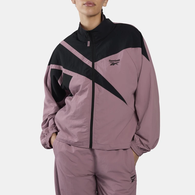 Reebok Women's ICON Open Hem Tracktop Purple