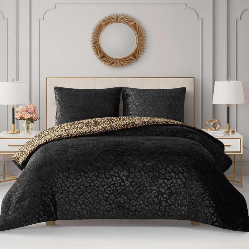Juicy Couture Comforter Set, Leopard, King