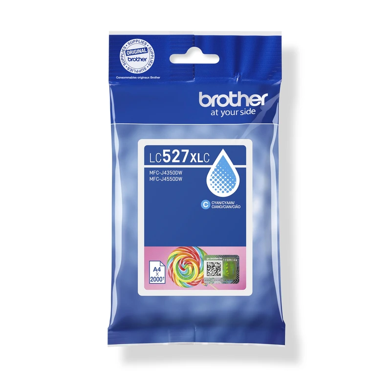 Brother LC-527XLC High Yield Cyan Ink Cartridge - Image 1