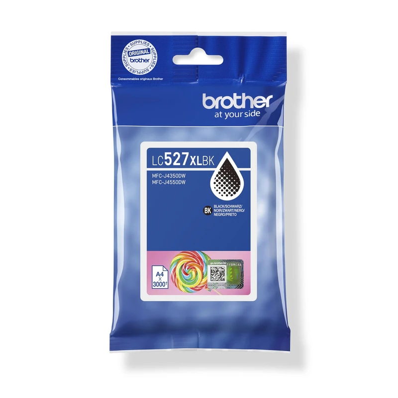 Brother LC527XLBK Black, Single Pack, High Yield, Includes 1 x Inkjet Cartridge, Genuine Supplies