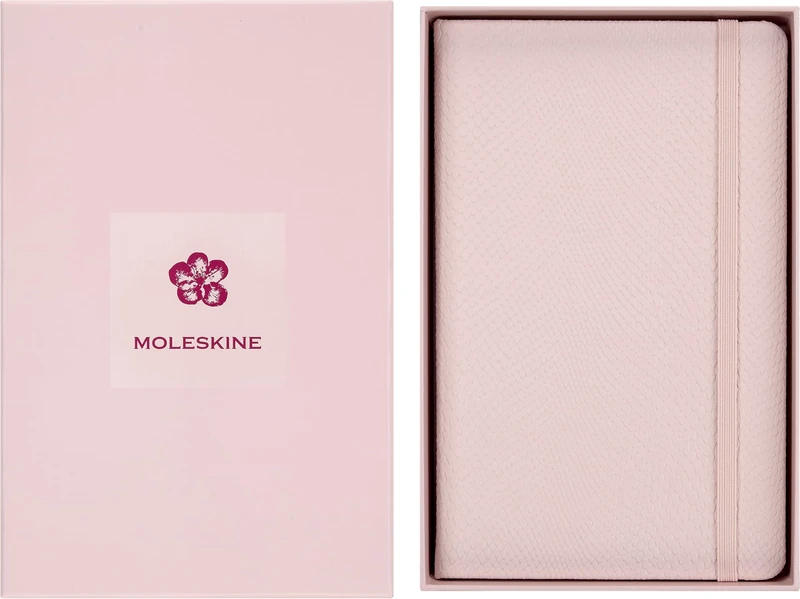 Moleskine Precious & Ethical Sakura Notebook - Ruled Notebook with Certified VEGEA Vegan Hard Cover, in Reusable Gift Box, Large Size 13 x 21 cm