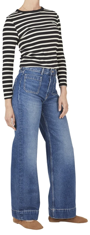 Pepe Jeans Women's Straight Jeans UHW Lexa, Blue (Denim-4U1), 31W x 28L - Image 1