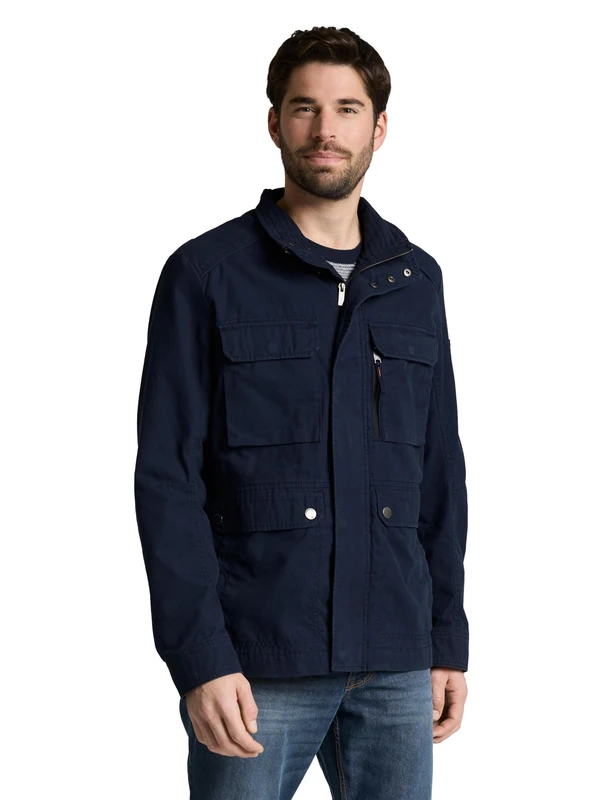 TOM TAILOR Men's 1049651 Jacket, 10668-Sky Captain Blue, M
