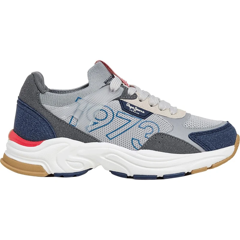 Pepe Jeans Boy's MAVE Zero B Sneak, Blue (Navy), 1.5