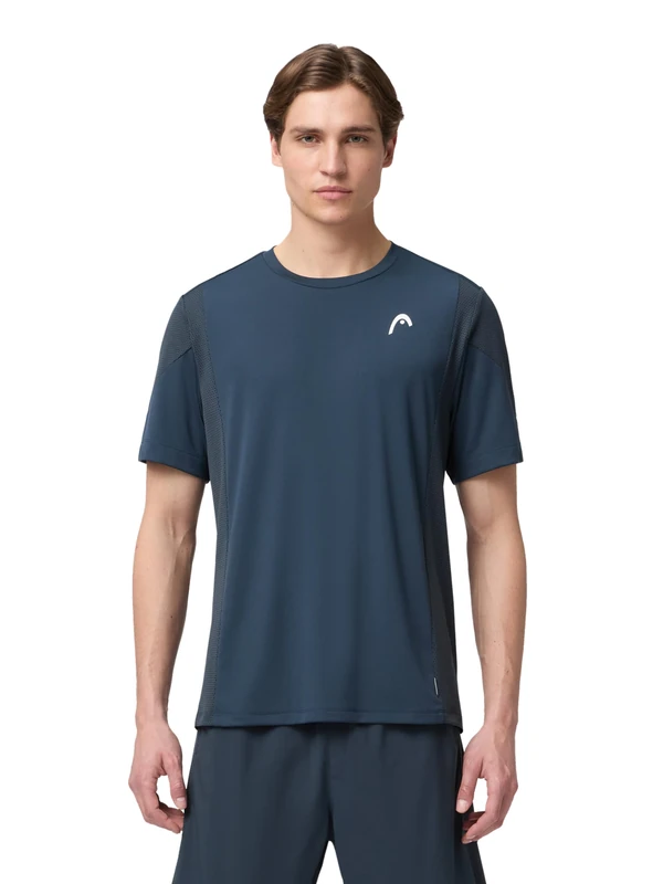 HEAD Slice Men’s Tennis T-Shirt Navy - Image 1