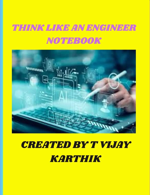 Think Like An Engineer: Notebook - Activity Book for Kids
