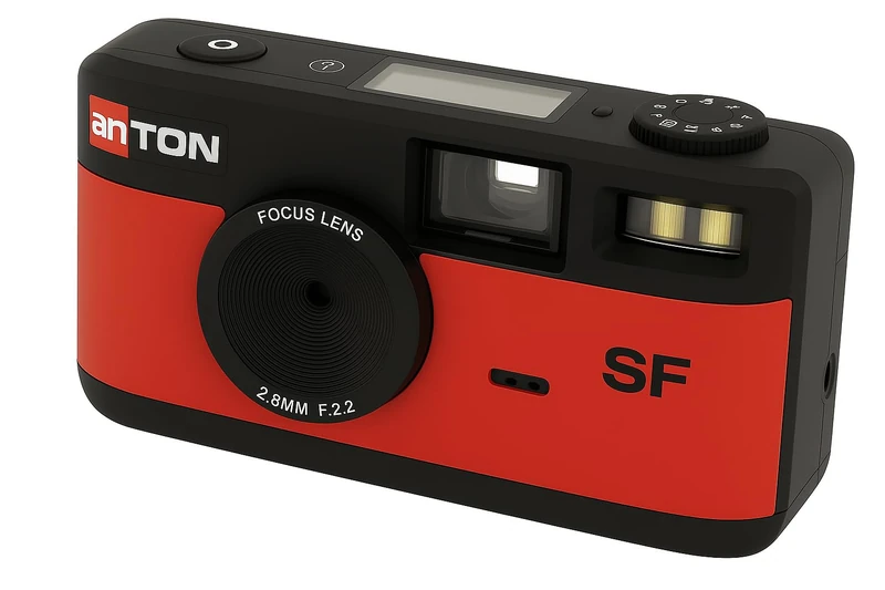 Anton Screen Free digital camera Red