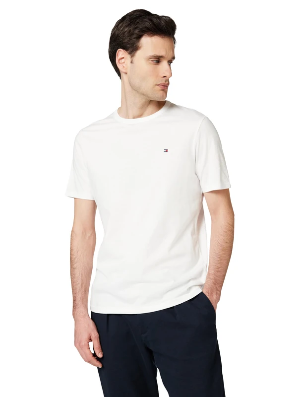 Tommy Hilfiger Men's 3P Ss Tee UM0UM03870 S/S T-Shirt, White (White/White/White), L