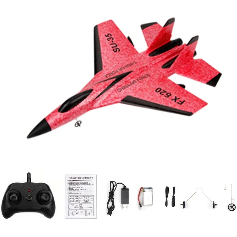 Su-35 RC Fighter Jet - LED Lights, 2-Channel Remote, 120m Range