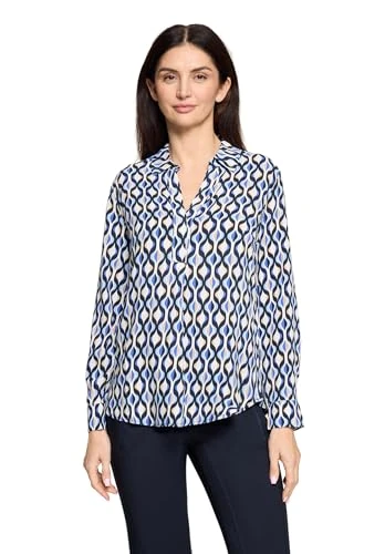 Betty Barclay Women's Blouse Blue/Cream
