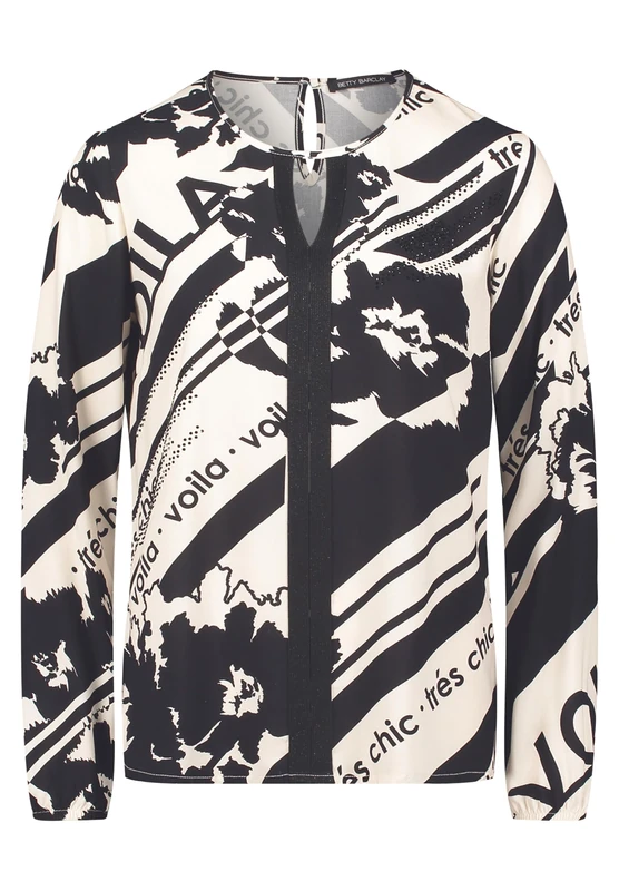 Betty Barclay Women's Blouse Cream/Black