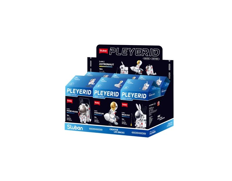 M38-P8001 Sluban PLEYERID - Maro Astronaut - 3 types (6 boxes in 1 display box)