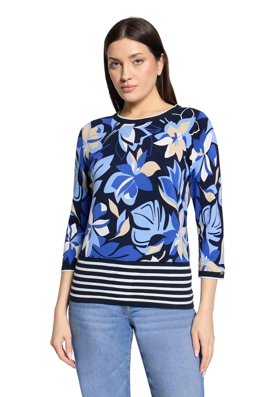 Betty Barclay 5400/1727 Pullover, Dark Blue/Blue, 52 Women