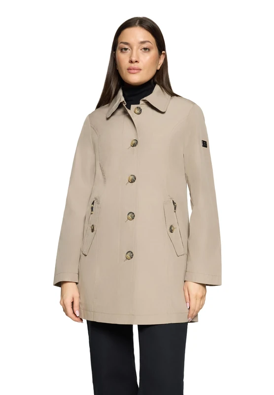 Betty Barclay 7041/2036 Trench Coat, Stone Beige, 40 Women