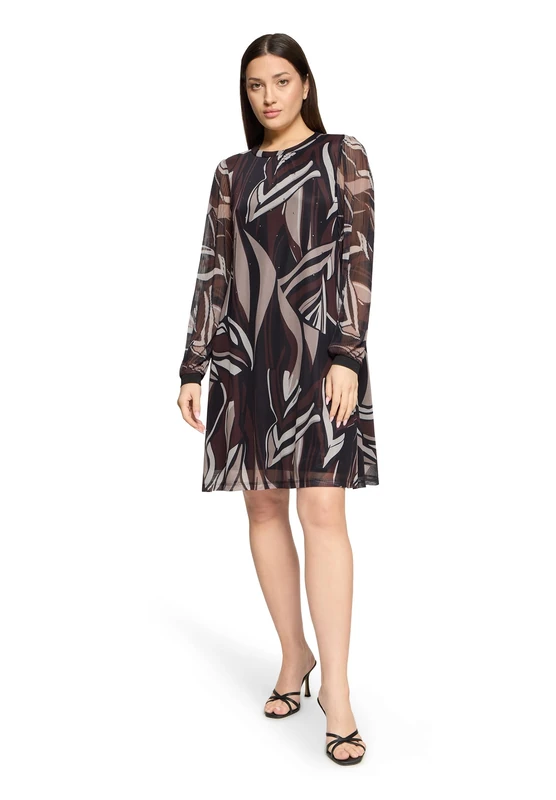 Betty Barclay Women's Dress Taupe/Black