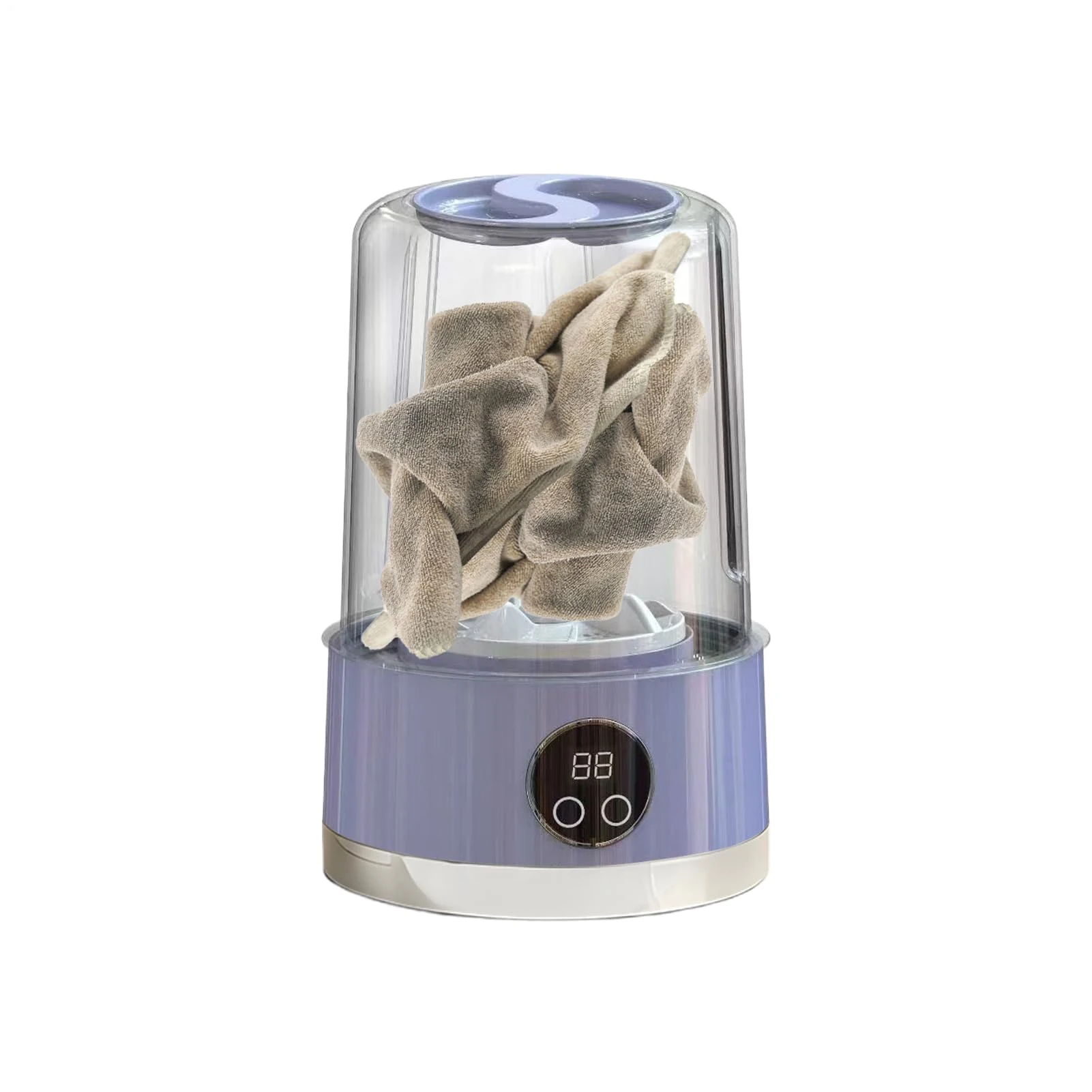 Portable Washing Machine,Portable Laundry Machine Small Washer | Rechargeable Digital Display 2 Modes Cleaning Tools, Underwear Home Appliances for RV Travel Dorm