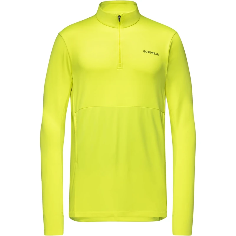 GOREWEAR Training Thermo 1/4-Zip Mens, Neon Yellow, XL