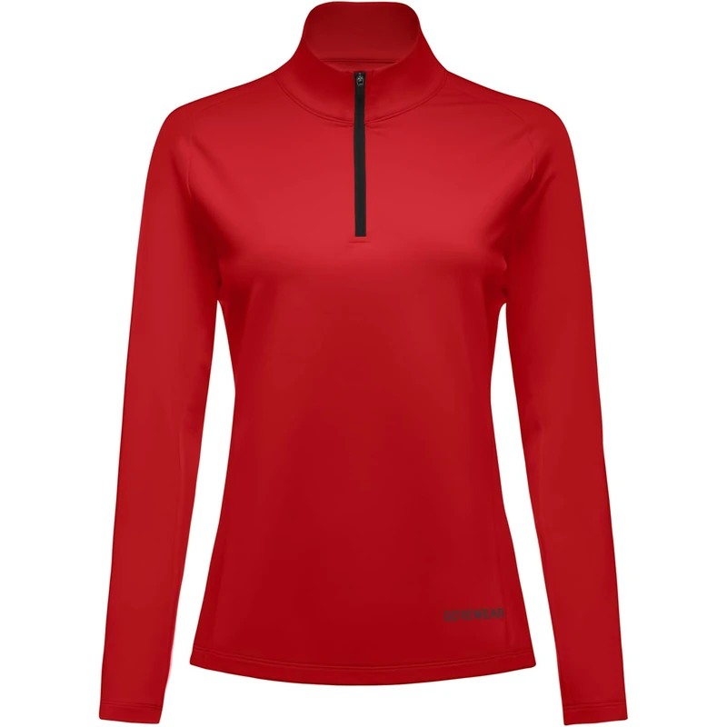 GOREWEAR Womens Everyday Mid 1/4 Zip Shirts, Lab Red, M EU