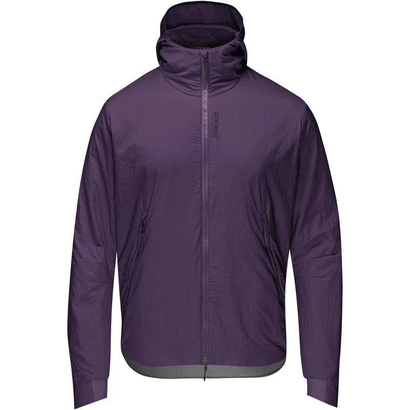 GOREWEAR Mens Concurve Windstopper® Insulated Hooded Jackets, Purple Indigo, S EU