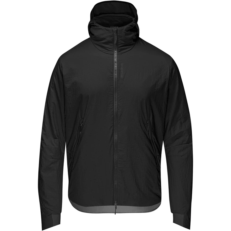 GOREWEAR Mens Concurve Windstopper® Insulated Hooded Jackets, Black, XL EU