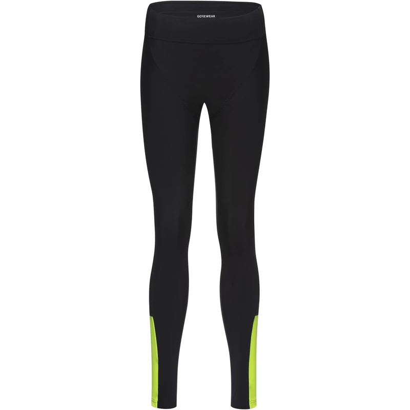 GORE WEAR Womens Swiftride Thermo Tights, L, Black/Neon Yellow EU