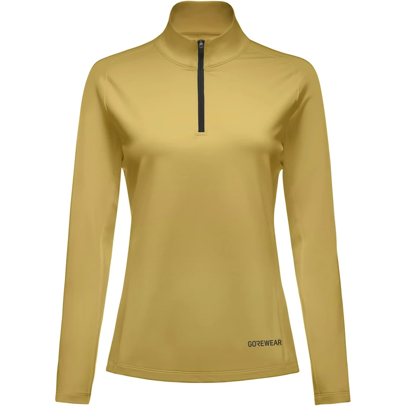 GOREWEAR Womens Everyday Mid 1/4 Zip Shirts, Tuscan Sand, XS EU