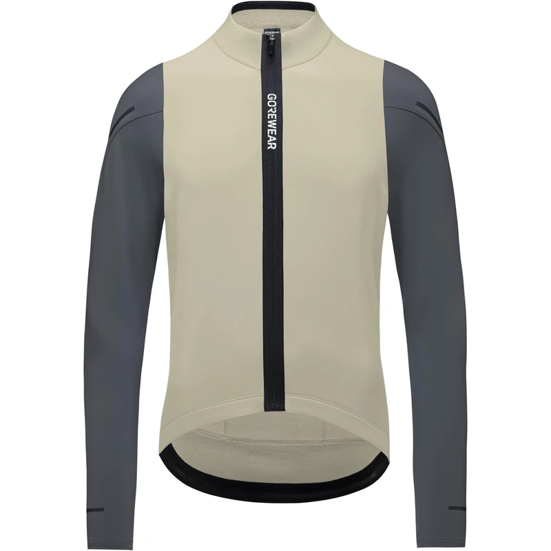 GOREWEAR Mens Spinshift Thermo Long Sleeve Jerseys, Tech Beige/Lab Graphite, XXL EU