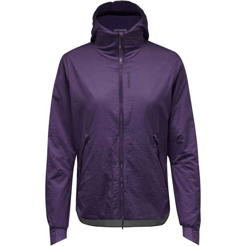 GOREWEAR CONCURVE WINDSTOPPER Insulated Hooded Jacket Womens, Purple Indigo, XS