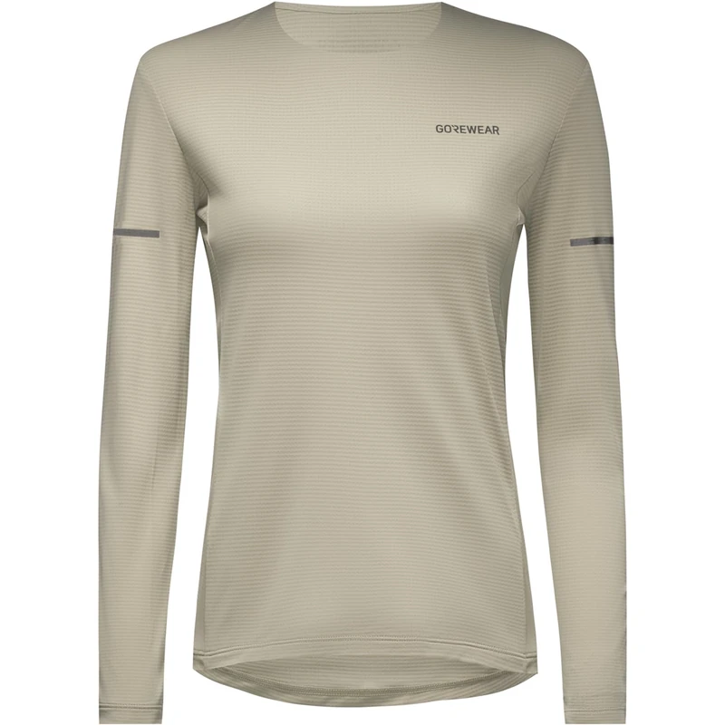 GOREWEAR Womens Contest 2.0 Long Sleeve Tee Shirts, Tech Beige, M EU