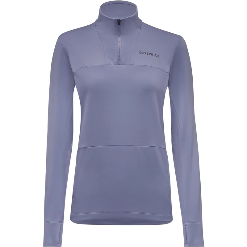 GOREWEAR Training Thermo 1/4-Zip Womens, Amethyst Grey, M