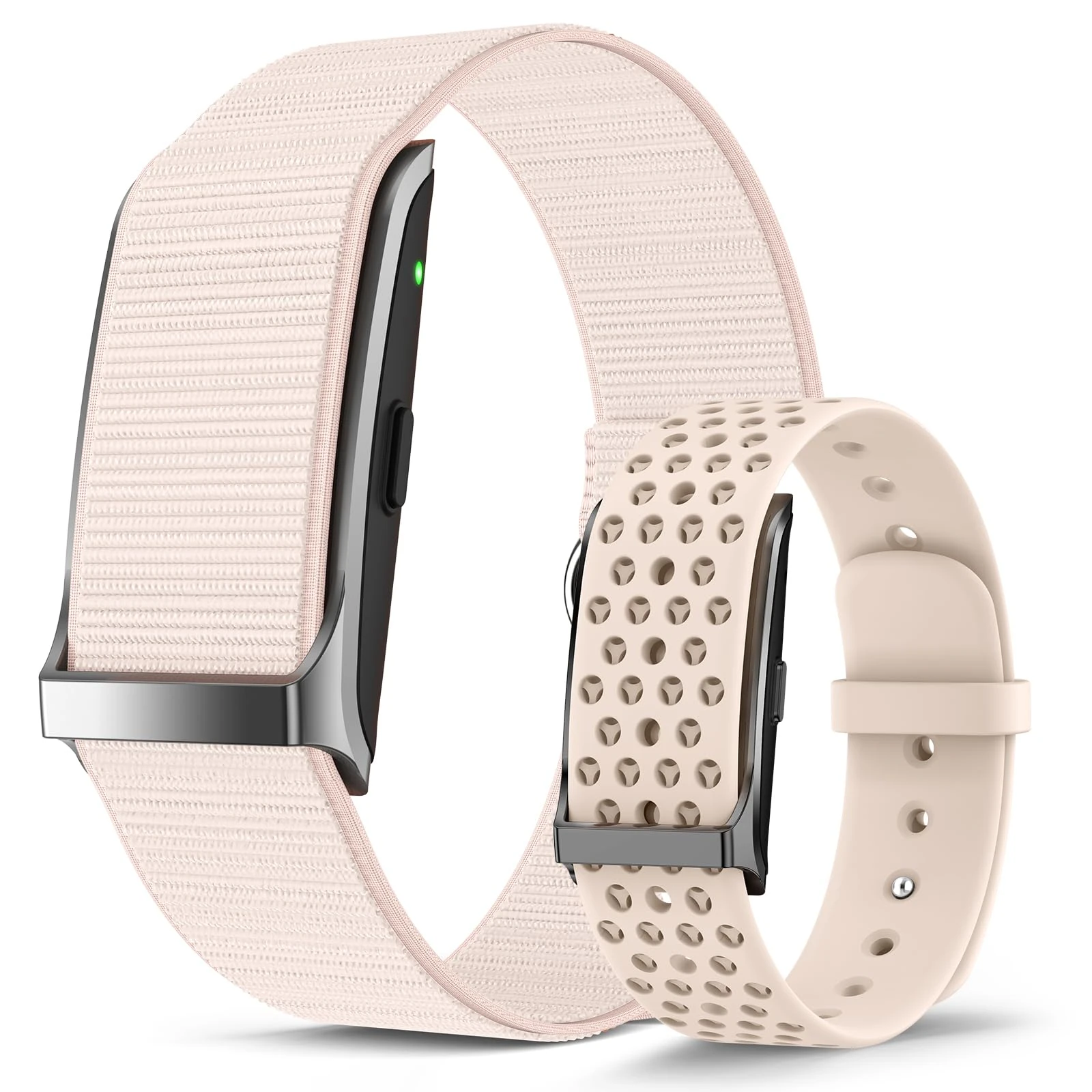 Smart Bracelet, Wearable Activity & Fitness Tracker Band, 24H Sleep Tracker, All-Day Continuous Heart Rate Blood Pressure Stress HRV Monitor, 120+ Sport Modes Smart Wristband with 2 Bands, Free APP