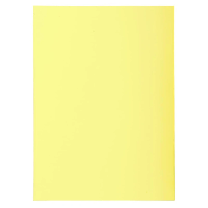 Exacompta - Ref 850105E - Box of 10 Packs of 100 Super 60 g/m2 Pastel Coloured folders - PEFC™ Certified folders - Size 22 x 31 cm for A4 Format - Canary Colour