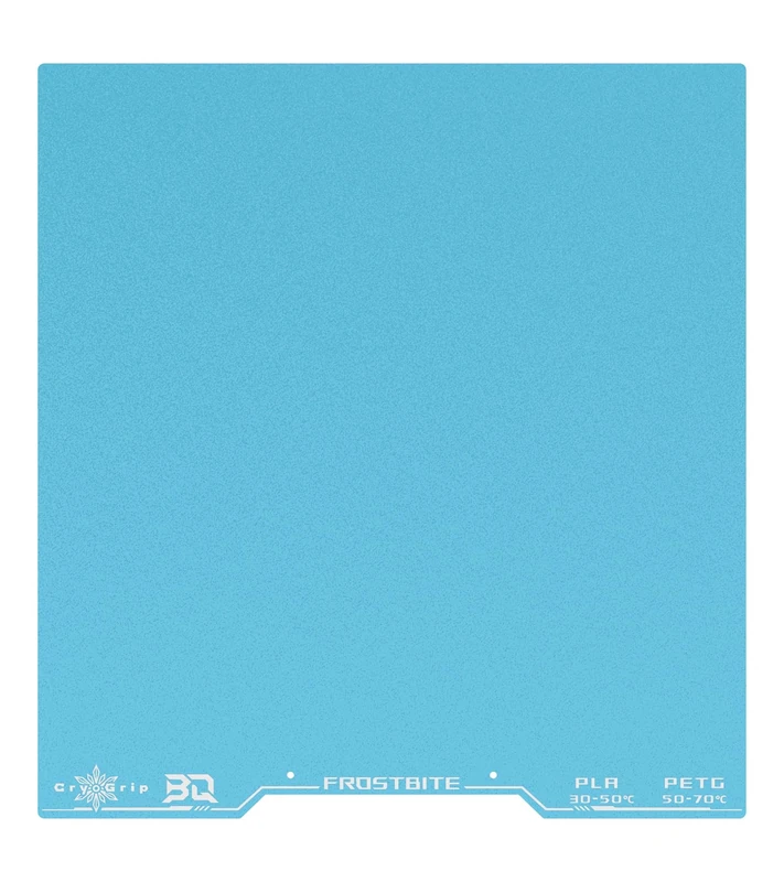 BIQU CryoGrip Pro Frostbite Panda Build Plate Compatible with Voron 300/QIDI PLUS 4 3D Printers, Room Temperature Print Cold plate 300x300mm, Double Sided Coarse Textured Spring Steel Sheet