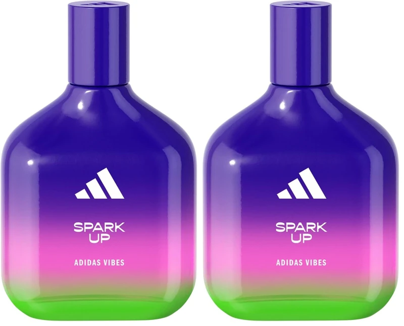 adidas Vibes Spark Up Eau de Parfum, For All, 100ml (Pack of 2)