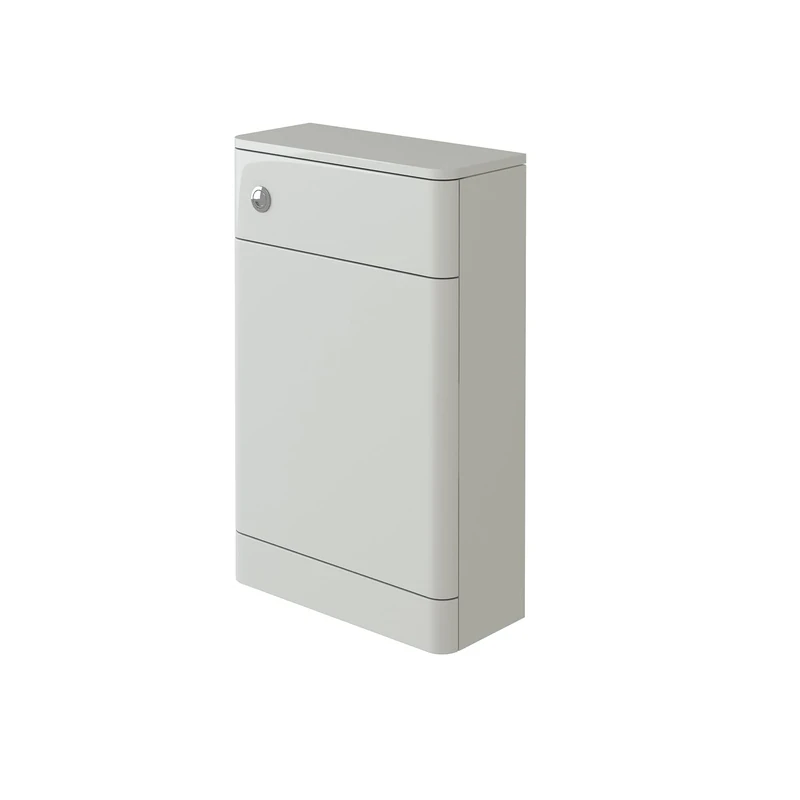 iBathUK Denver WC Toilet Unit, Soft Square Back to Wall Furniture, Compact Design for Modern Cloakrooms and Bathrooms in Premium Gloss White Finish 500x215mm