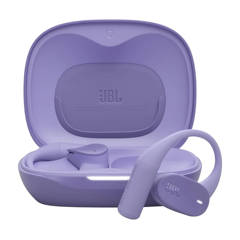 JBL Sense Lite True Wireless Open-Ear Headphones with Ear Hook Design & Air Conduction, OpenSound Technology, 32H Playtime, IP54 Waterproof/Dustproof, Compatible Headphones App, Purple