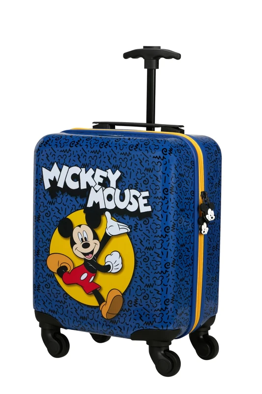 Samsonite Daydream Disney - Mickey Mouse Kids Suitcase 45 x 33 x 20 cm, 24 L - Hard Shell Hand Luggage Trolley, Suitable for Most Airlines incl. EasyJet - with 4 Wheels - Mickey Happy